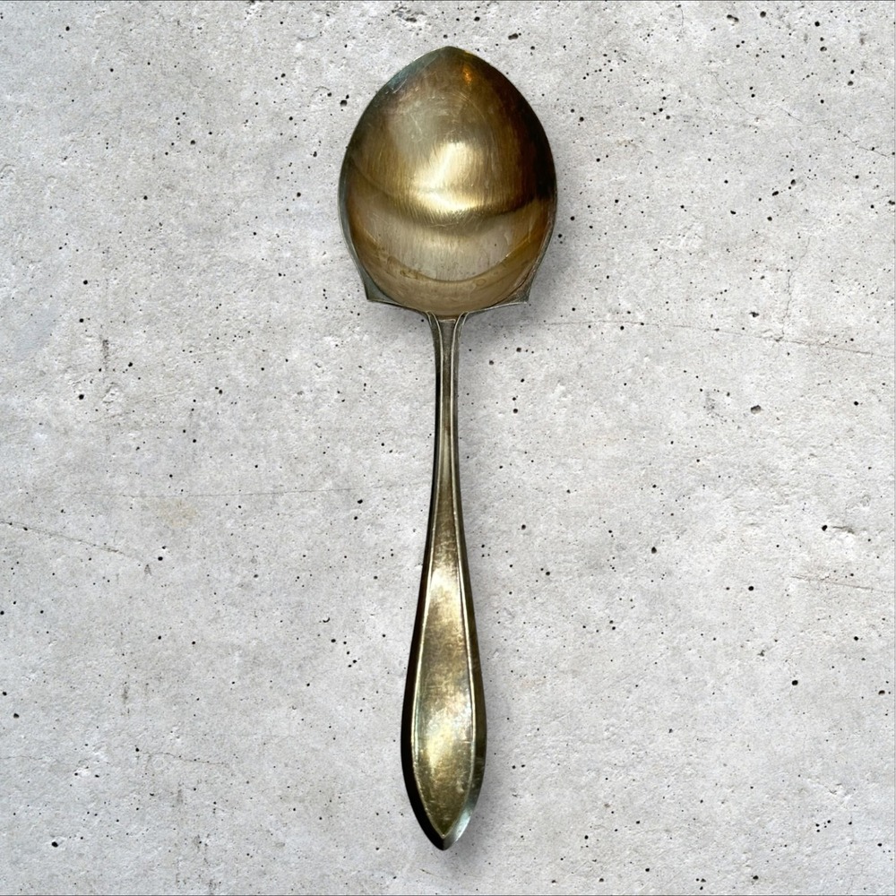 R.C. Co. Serving Spoon 8.25in‎ Silver Plated Vintage  Berry Spoon